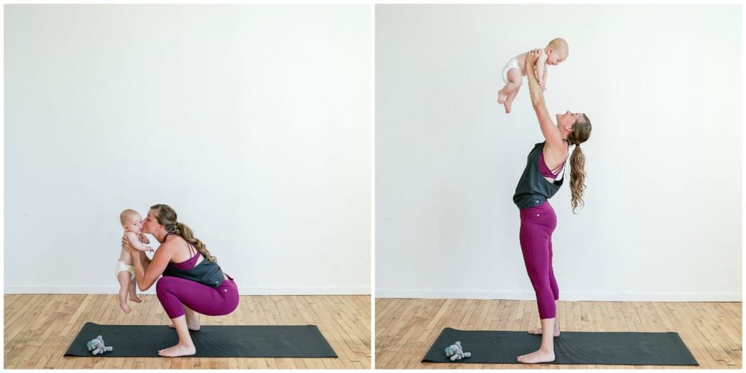 Squat + Baby Press