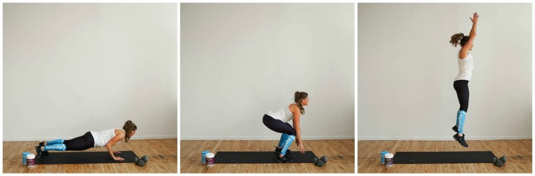 Tricep Push Up Burpee