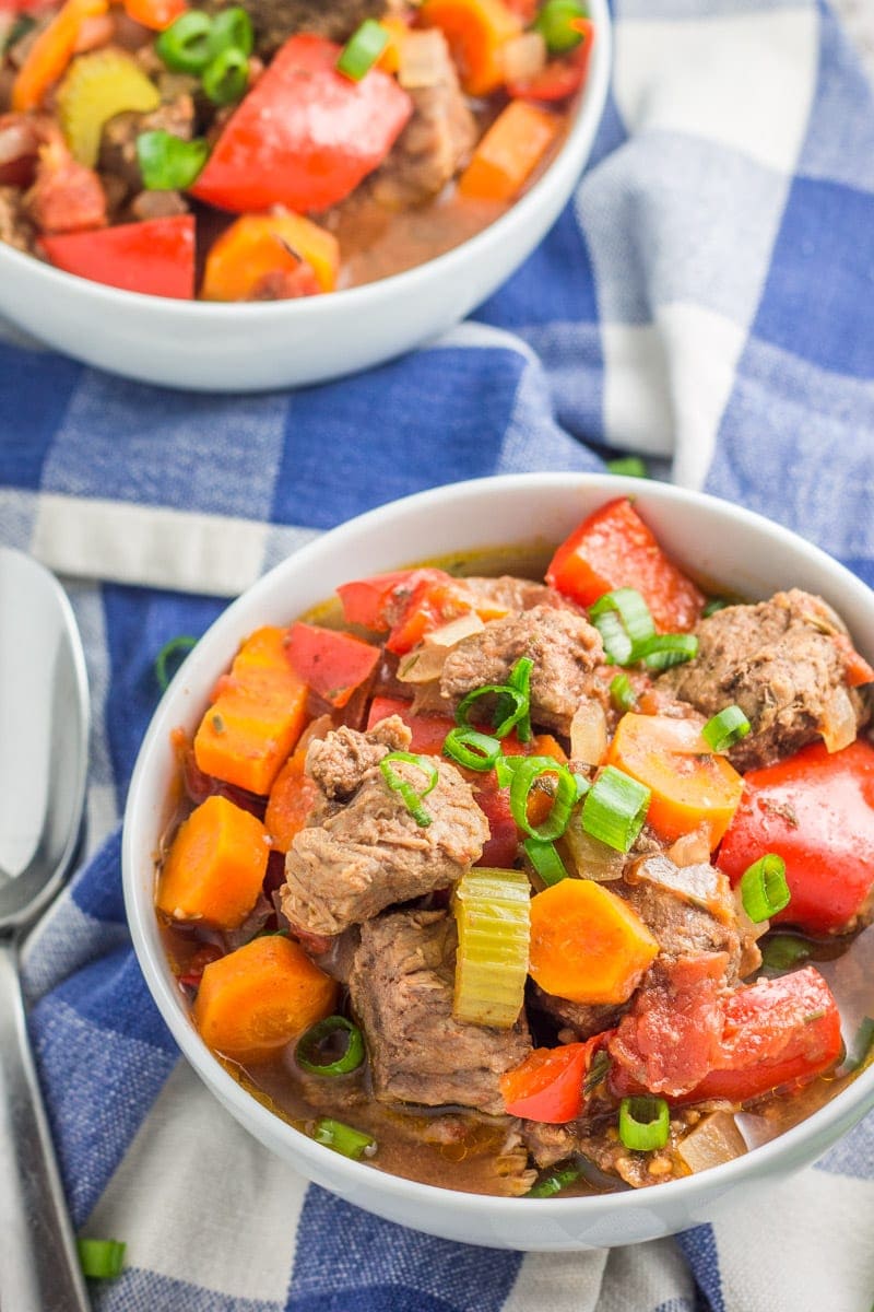 Freezer Friendly Whole 30 Slow Cooker Beef Stew