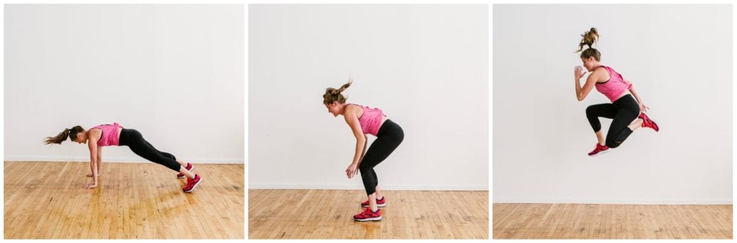 runner jump burpees | emom workouts
