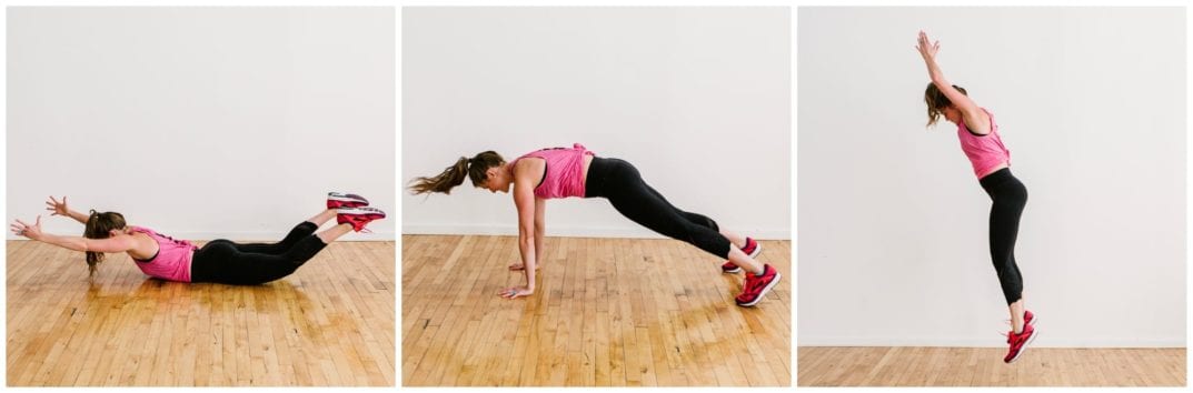 superman burpee | burpee variations