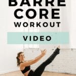 10 Minute Barre Core Workout | www.nourishmovelove.com