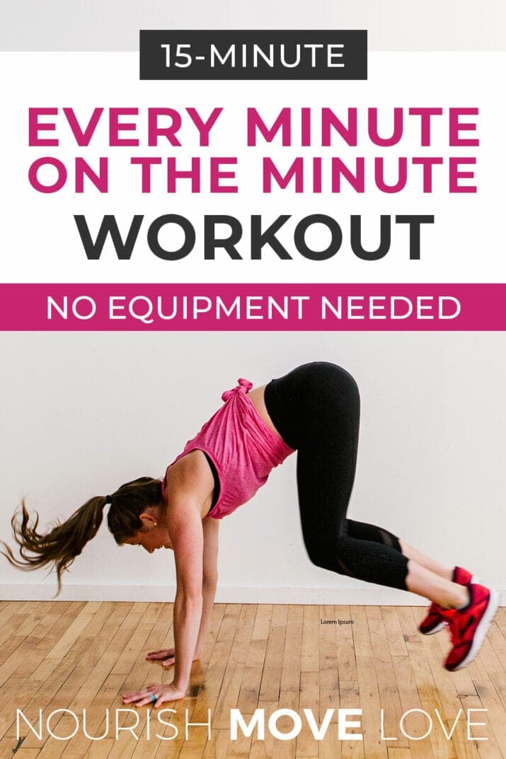 8 ButtKicking Burpees + 16Minute EMOM Workout Nourish Move Love