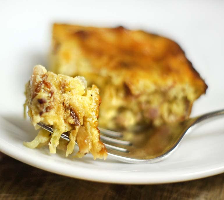 Bacon Gruyere Egg Casserole 