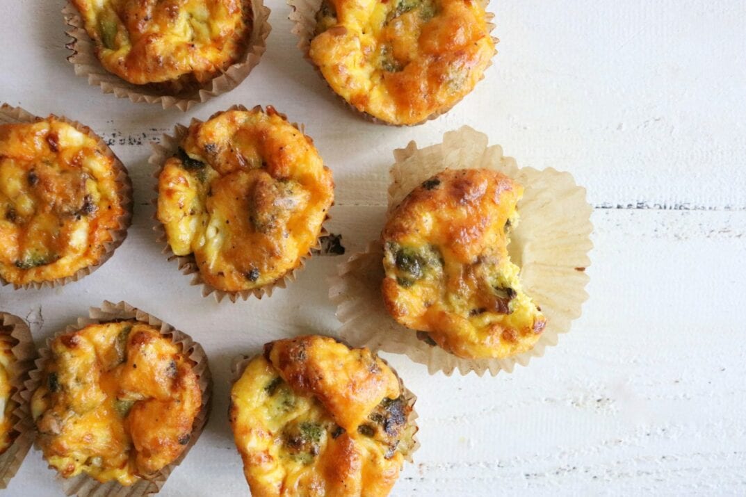 Broccoli Cheddar Egg Muffins 