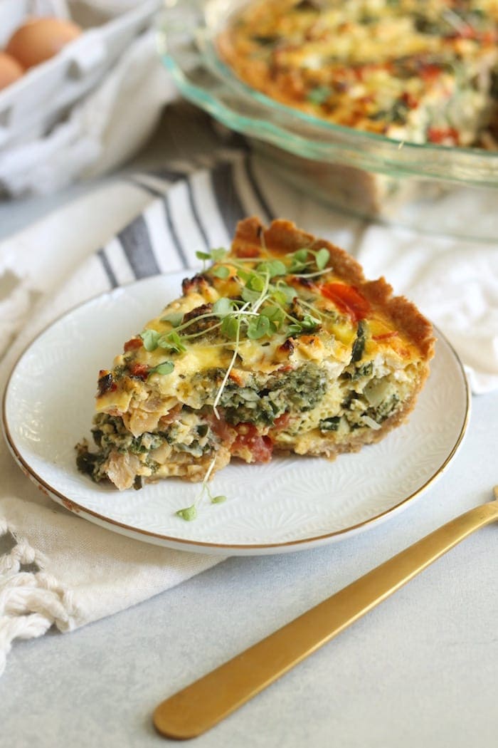 Mediterranean Vegetable Quiche 