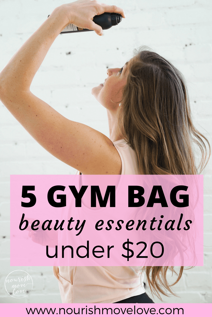 5 Gym Bag Beauty Essentials Under $20 | www.nourishmovelove.com