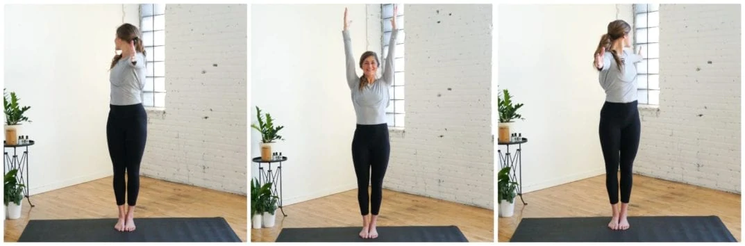 Mountain Pose and Open Arm Twist | Energizing Yoga Flow