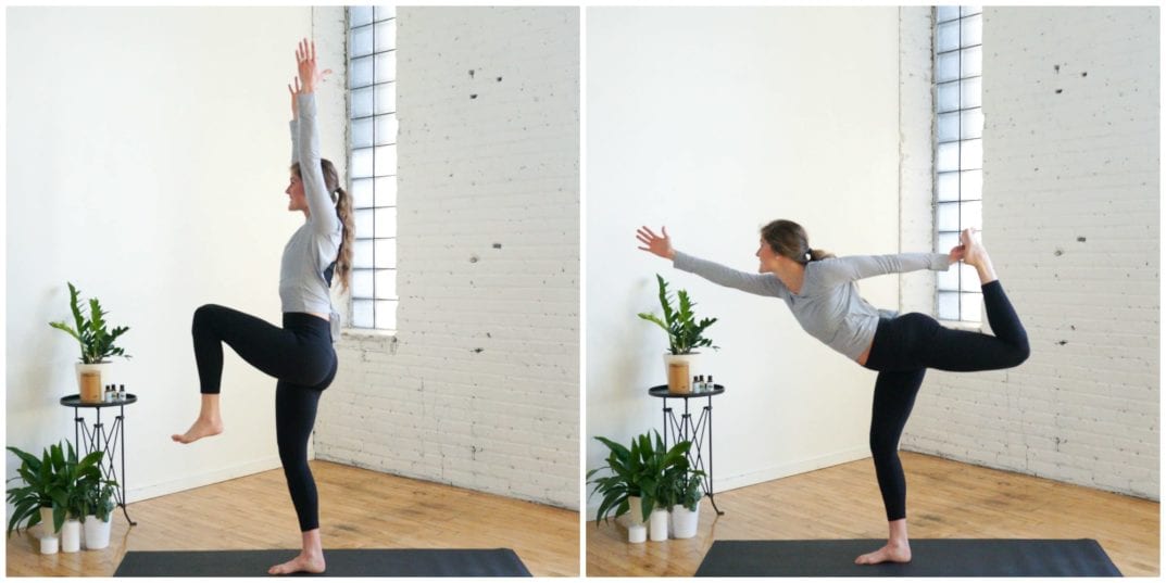 Single Leg Mountain Pose and Dancers Pose | Energizing Yoga Flow 