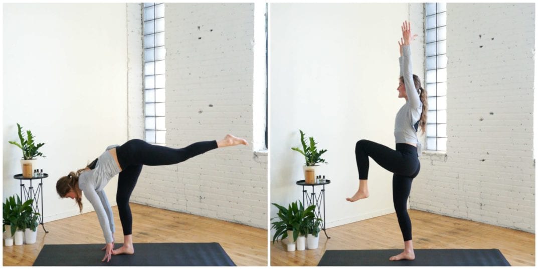 Standing Splits and Single Leg Mountain Pose | Energizing Yoga Flow