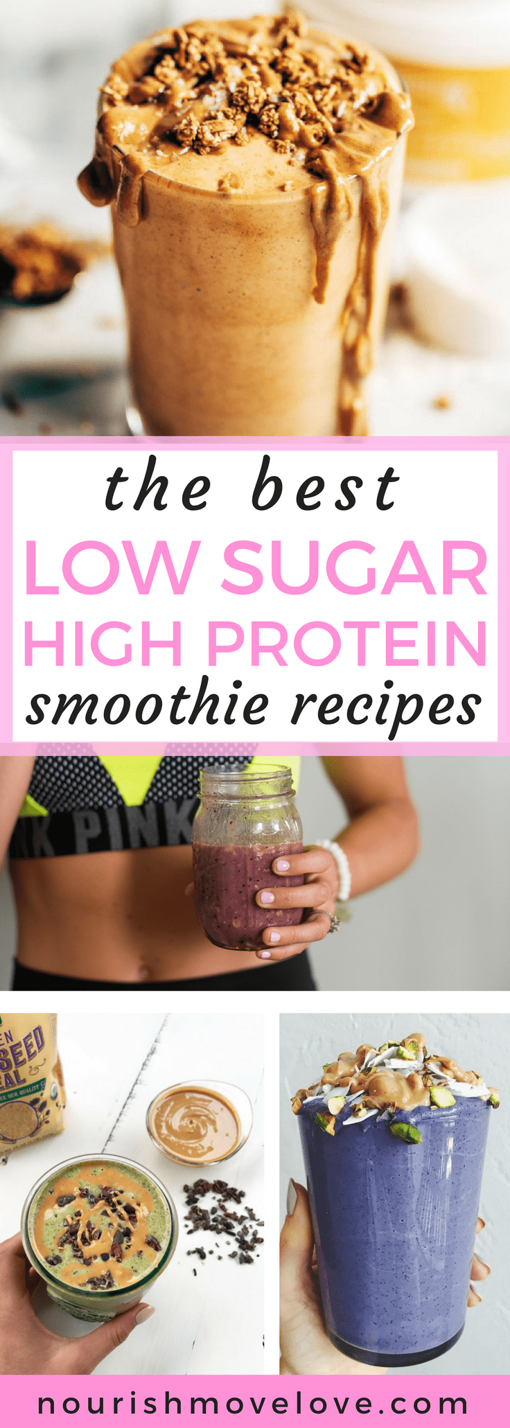 The Best Low Sugar High Protein Smoothie Recipes | www.nourishmovelove.com