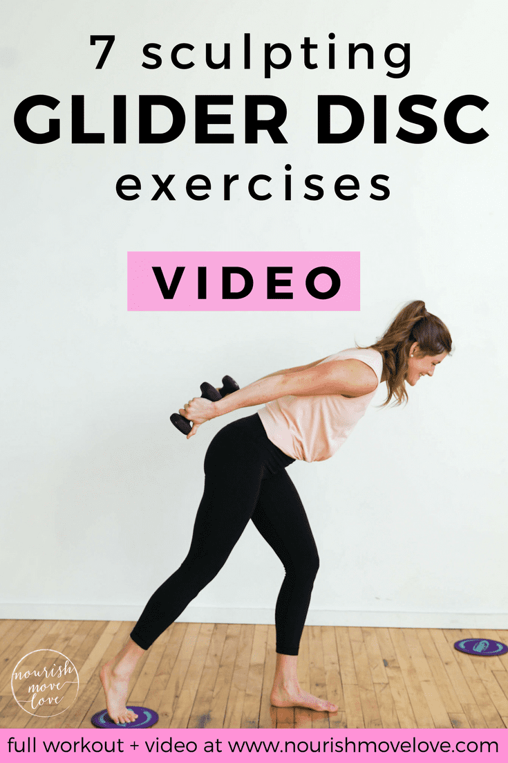 AtHome Glider Disc Barre Workout Nourish Move Love