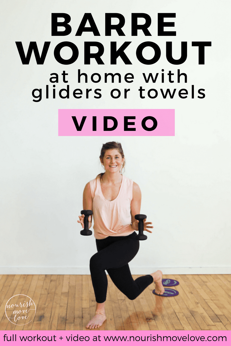 AtHome Glider Disc Barre Workout Nourish Move Love