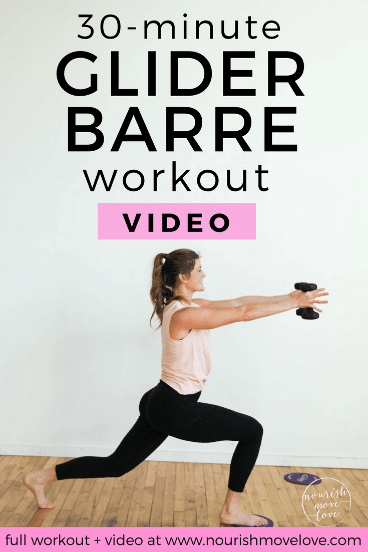AtHome Glider Disc Barre Workout Nourish Move Love