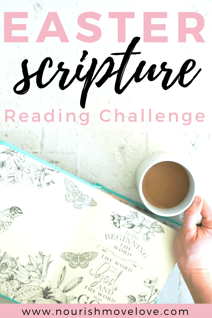 Easter Scripture Reading Challenge: 25-Day Bible Study | www.nourishmovelove.com