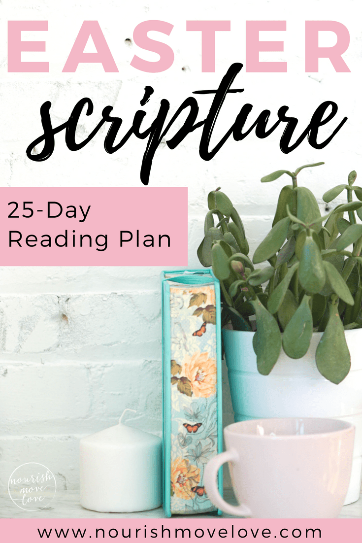 Easter Scripture Reading Challenge: 25-Day Bible Study | www.nourishmovelove.com