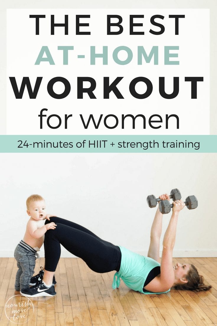 The Best At Home Strenght + HIIT Workout for Women www