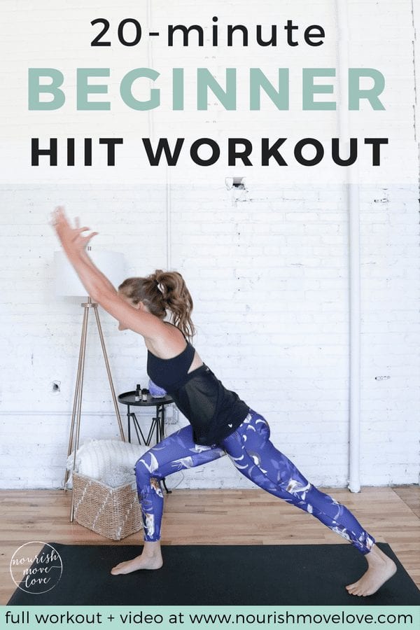 20-Minute Beginner HIIT Workout | www.nourishmovelove.com - Nourish