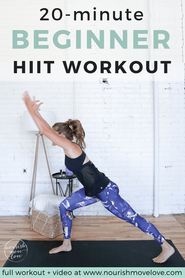 Beginner HIIT Cardio Yoga Workout | Nourish Move Love