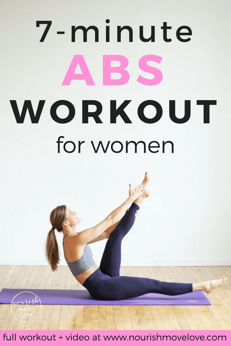 7 Minute Abs Workout For Women Nourish Move Love