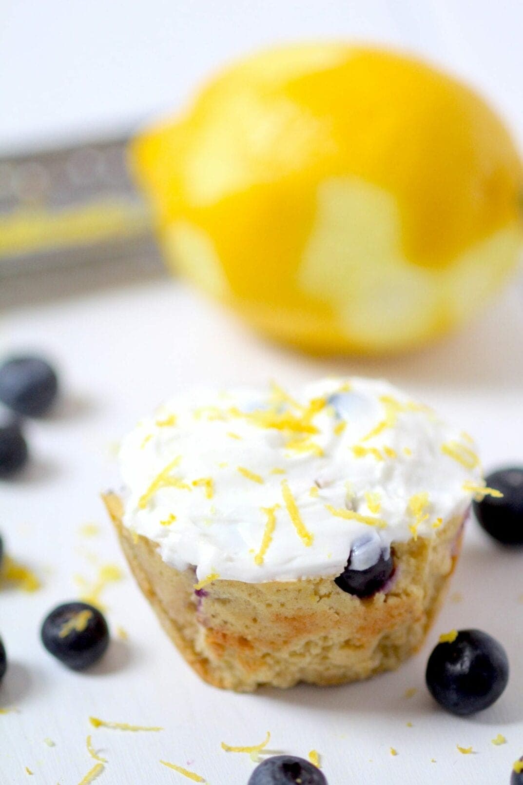 Healthy Lemon Blueberry Muffins