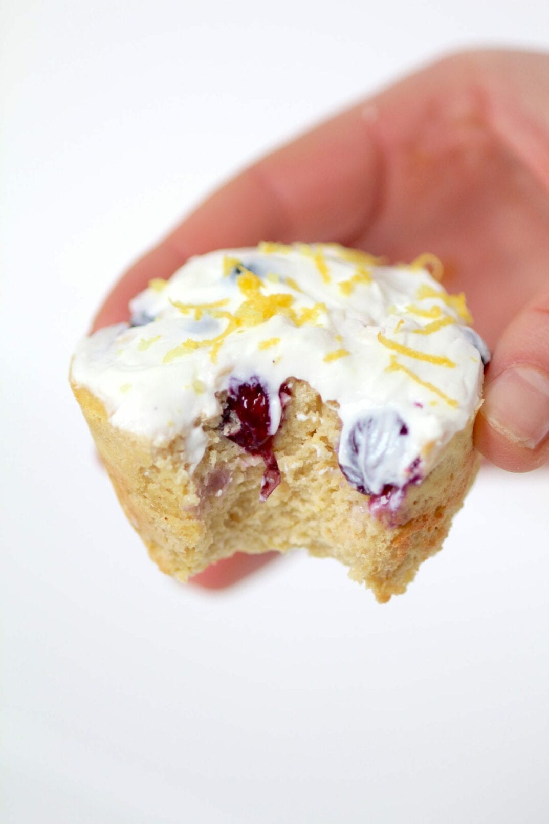 Healthy Lemon Blueberry Yogurt Muffins