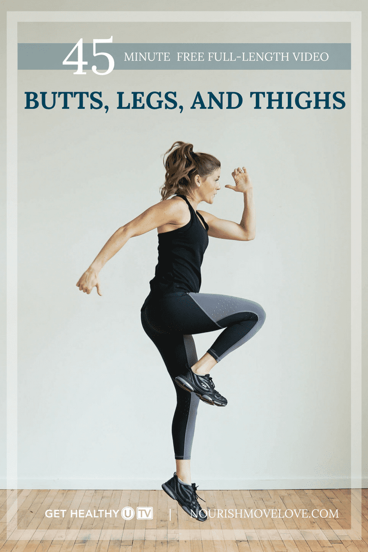 Free 45-Minute, Butt, Legs + Thighs At-Home Workout Video