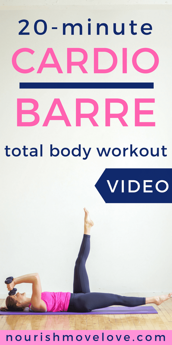 20-Minute Cardio Barre Home Workout 