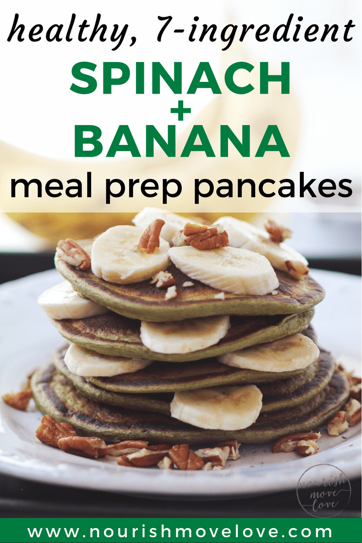 Meal Prep Spinach Banana Pancakes