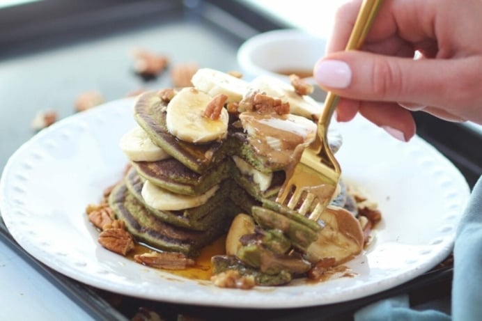 Meal Prep Spinach Banana Pancakes Feature