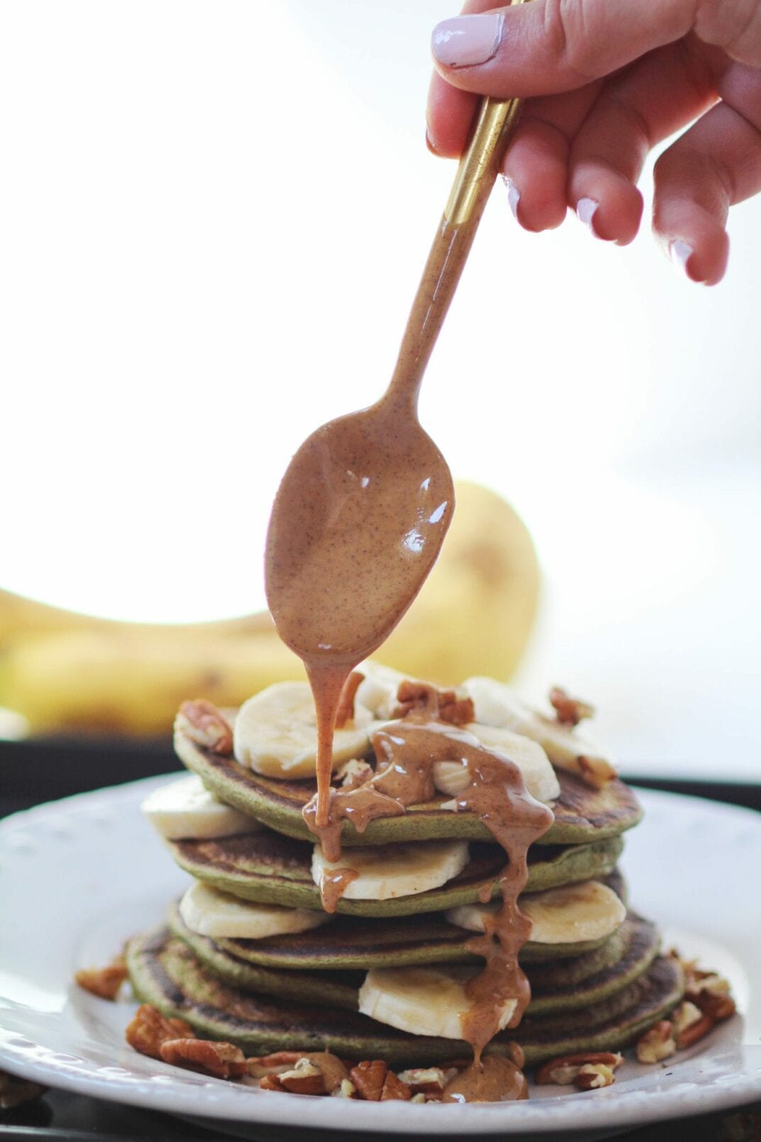 Meal Prep Spinach Banana Pancakes