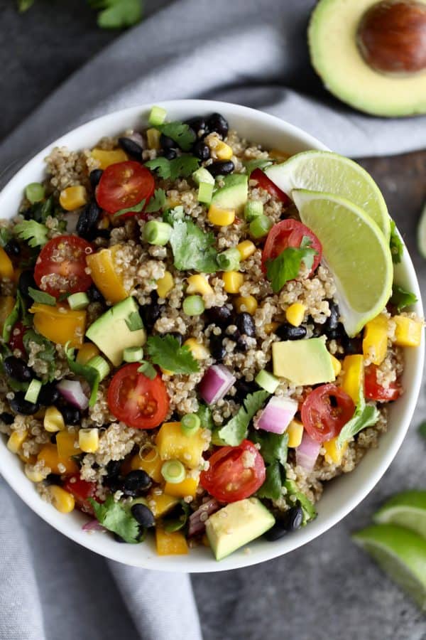 Tex Mex Quinoa Salad | 8 healthy bbq side dishes | www.nourishmovelove.com