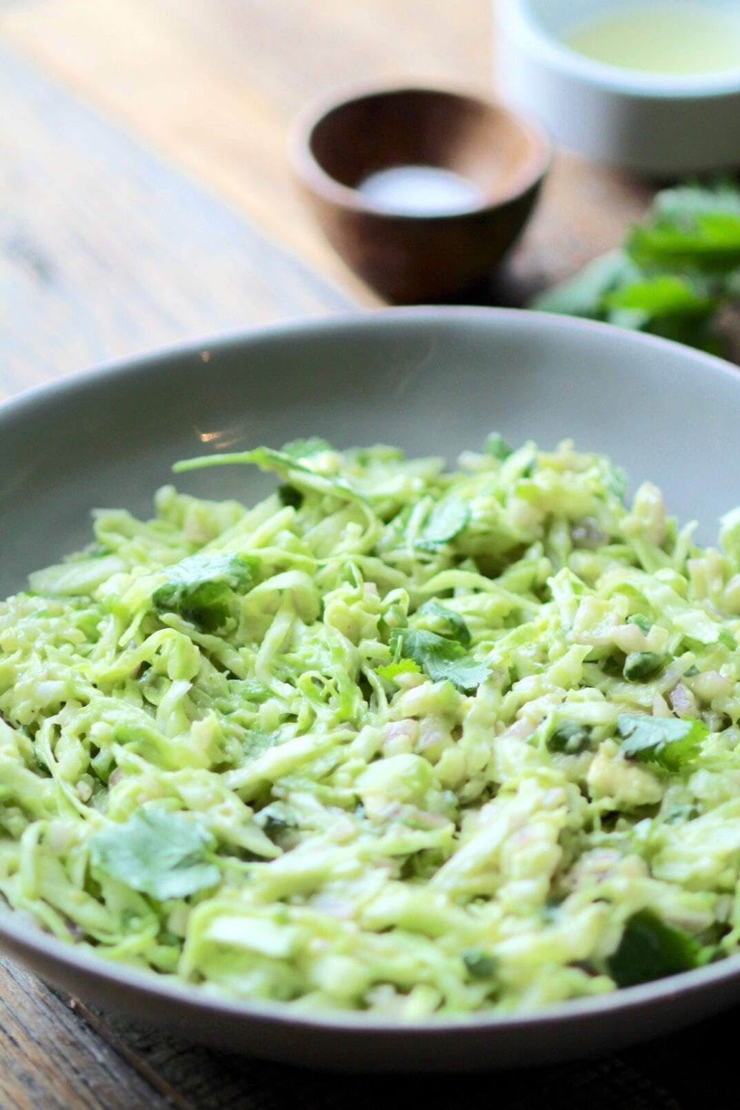 Creamy Cilantro Lime Avocado Slaw 