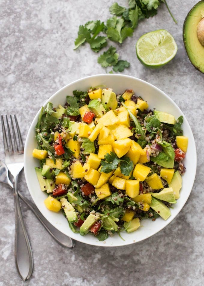 mango quinoa salad | 8 healthy bbq side dishes | www.nourishmovelove.com