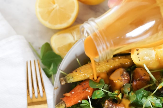 Lemon Turmeric Superfood Salad Dressing