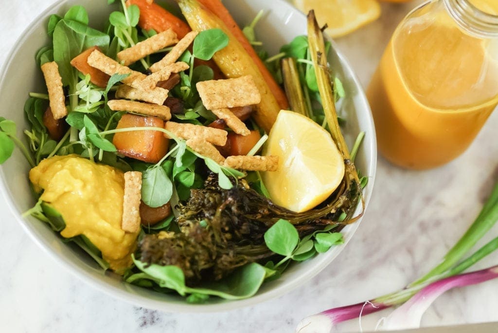 Lemon Turmeric Superfood Salad Dressing Nourish Move Love