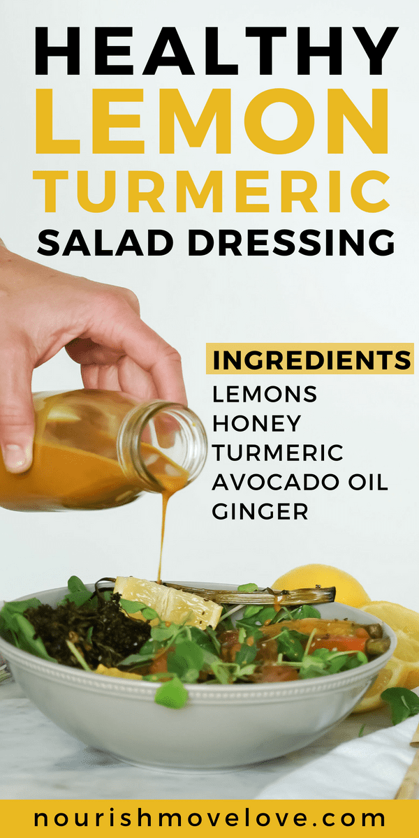 Healthy Lemon Turmeric Salad Dressing 