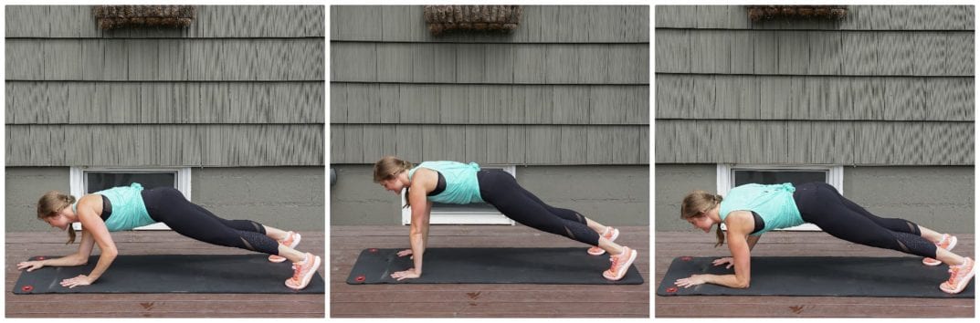 Alternating Plank Forearm Drops