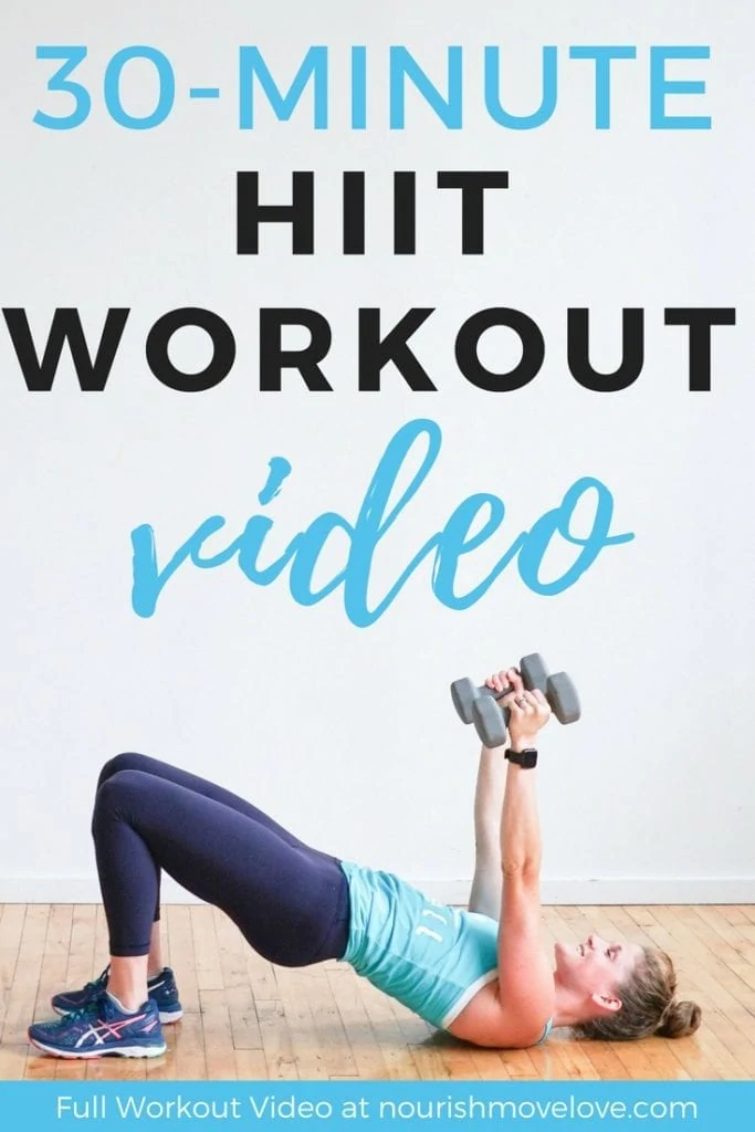 FULL WORKOUT VIDEO | 30-Minute HIIT Workout with Weights | At-Home Workout for Women