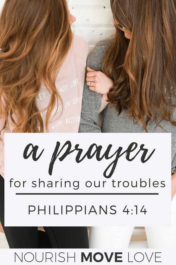 Devotional Prayer: Sharing Seasons | Philippians 4:14 Bible Study for Women