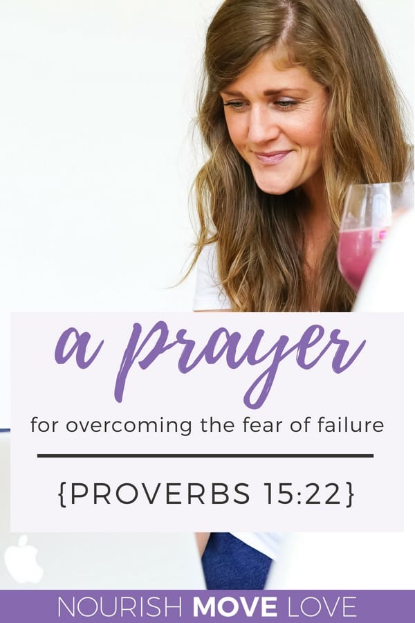 Devotional prayer for overcoming fear of failure | Proverbs 15:22 | Bible Verse | Bible Study