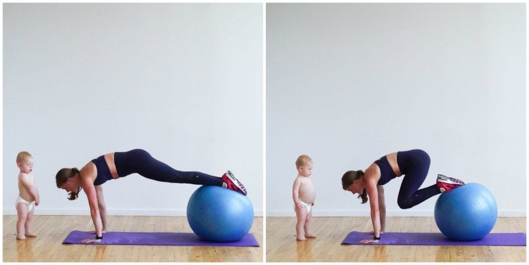 10 Minute Butt + Abs Stability Ball Workout Nourish Move Love