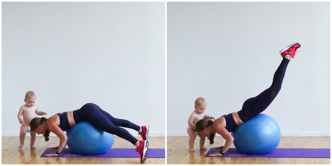 10 Minute Butt + Abs Stability Ball Workout Nourish Move Love