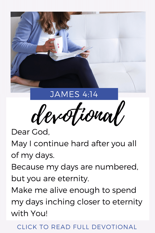 Devotional prayer eternity with Jesus | James 4:14 | Bible Verse | Bible Study