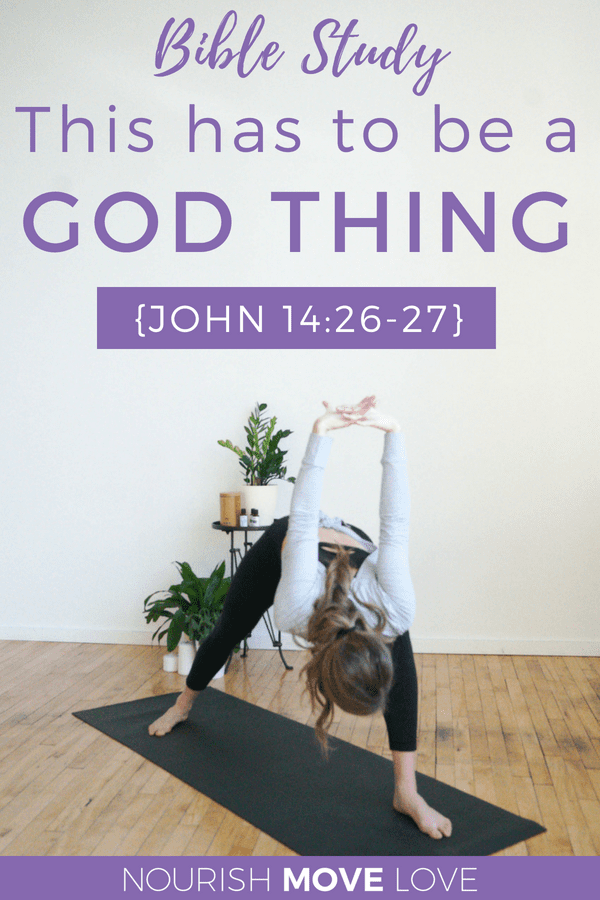 Devotional It S A God Thing John 14 26 27 Nourish Move Love