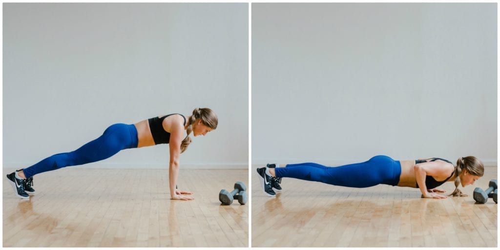 Push Up upper body exercises for women