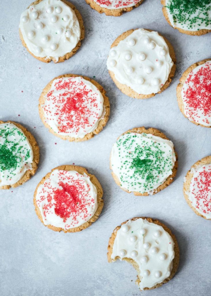 Healthy Sugar Cookies | Healthy Christmas Cookies | Healthy Holiday Cookies