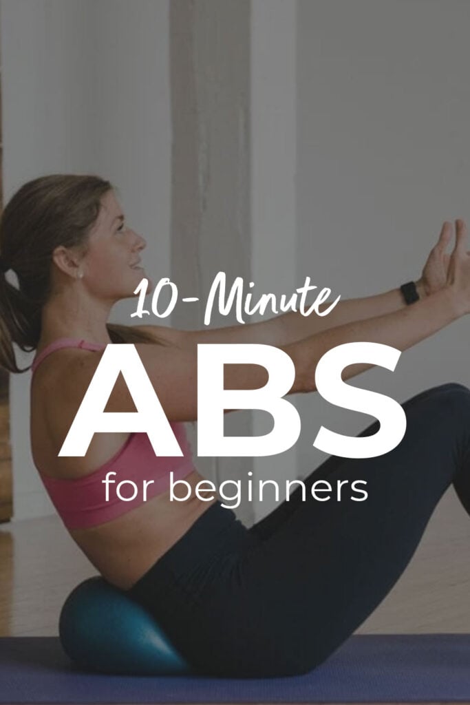 Beginner Abs pin for pinterest