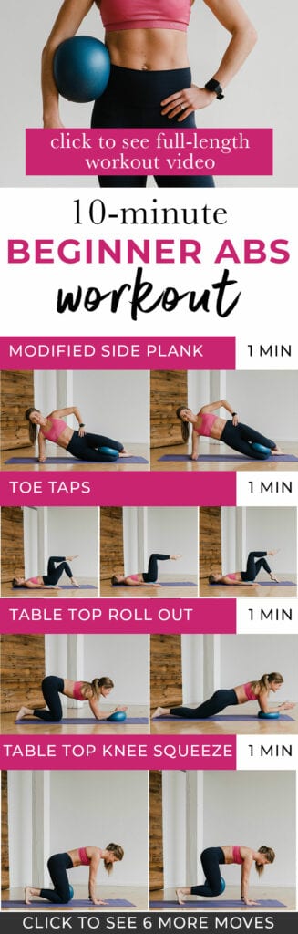 10 Minute Beginner Ab Workout For Women Nourish Move Love