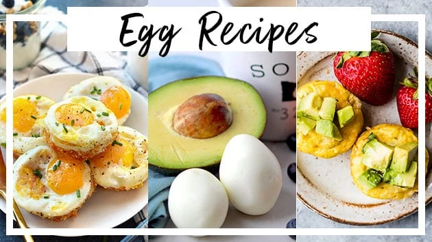 Healthy Egg Recipes | Breakfast Meal Prep Ideas | Meal Prep Egg Recipes | Baked Egg Cups